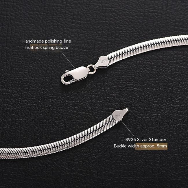 Flat Snake Bones Chain Men And Women