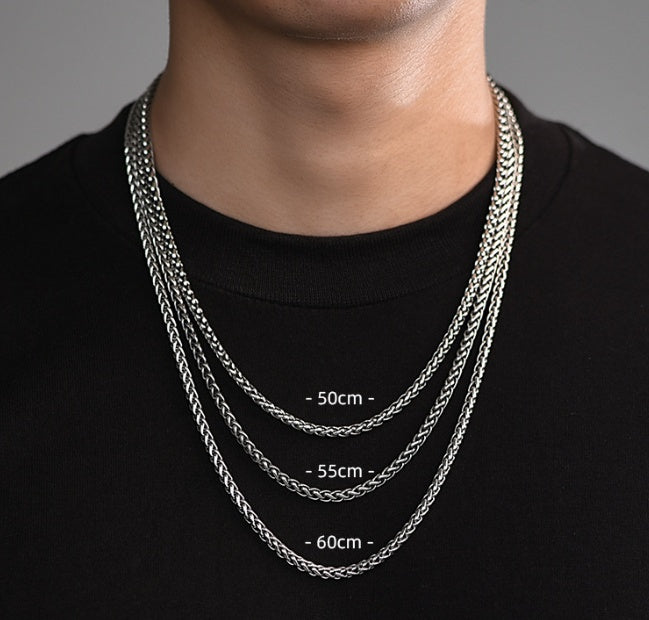 Flat Snake Bones Chain Men And Women