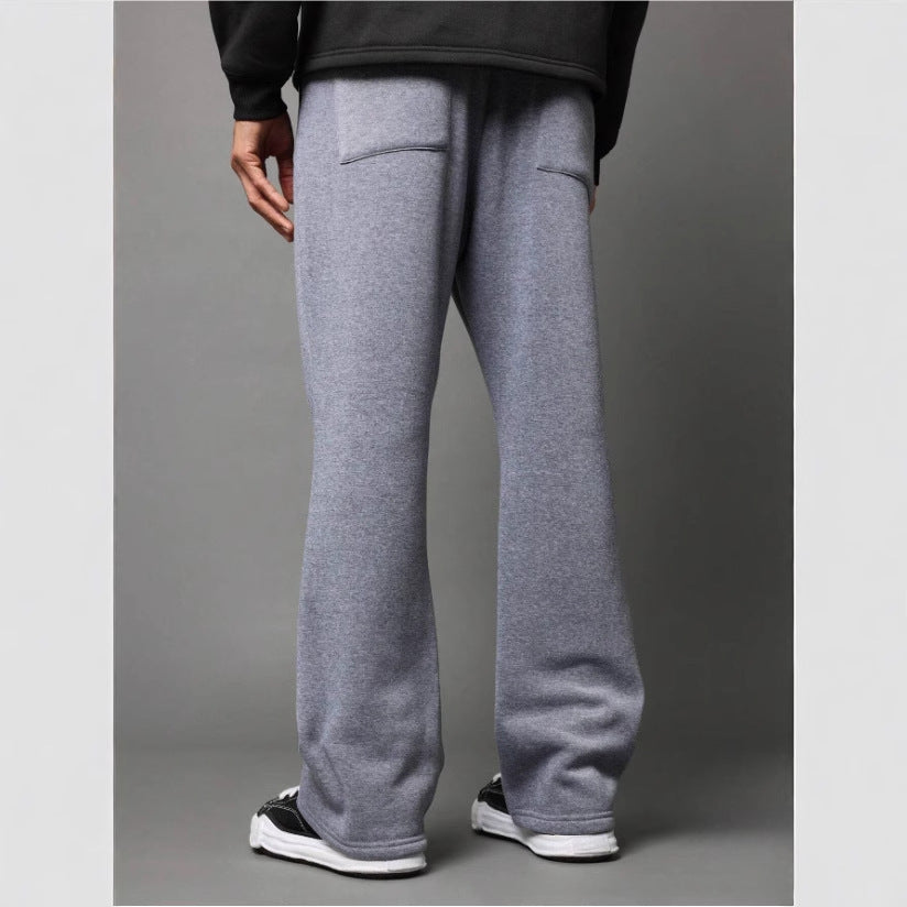 Men's Wide-leg Pants Autumn And Winter Solid Color All-matching Casual Pants