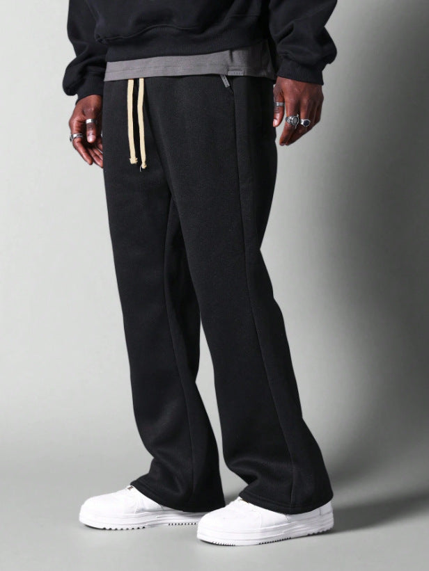 Men's Wide-leg Pants Autumn And Winter Solid Color All-matching Casual Pants