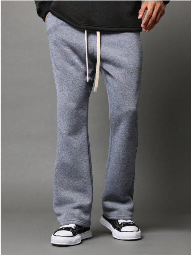 Men's Wide-leg Pants Autumn And Winter Solid Color All-matching Casual Pants