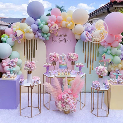126/182pcs Multicolor Macaron Pastel Balloon