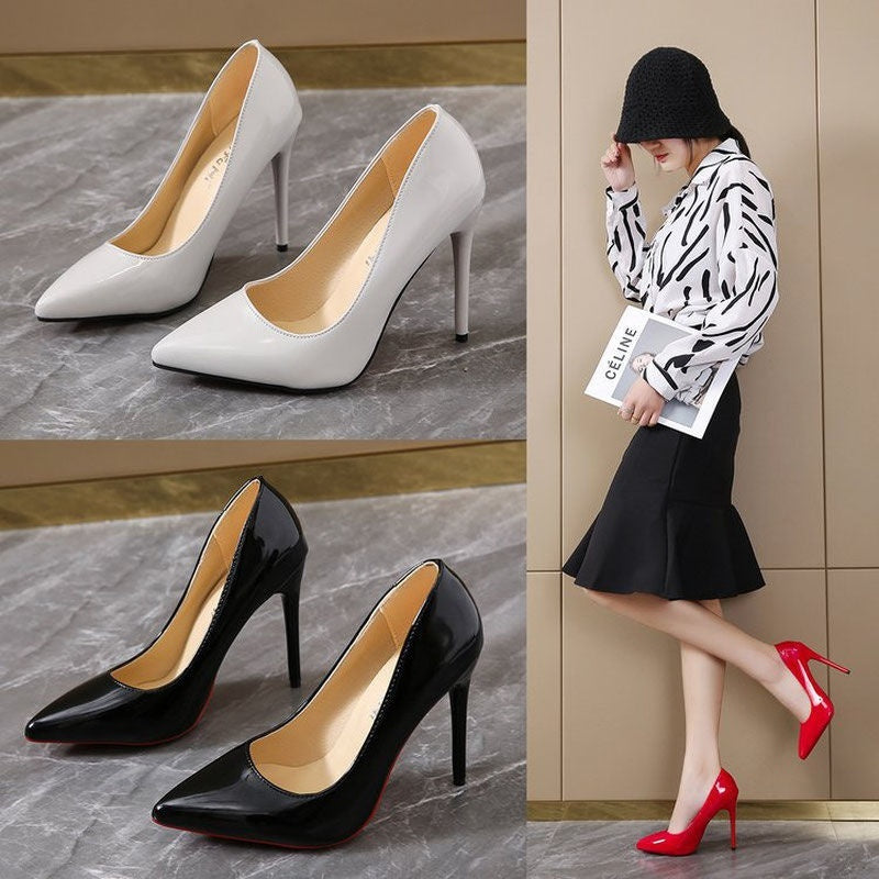 Plus Size Women's Shoes High Heels Sexy Stiletto Fruit Color