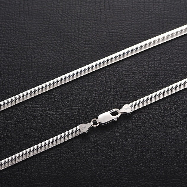 Flat Snake Bones Chain Men And Women