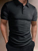 American Striped Men's Polo Shirt Men's Business Loose Breathable