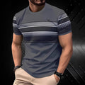 High Quality Contrast Color Men's Short Sleeve T-shirt